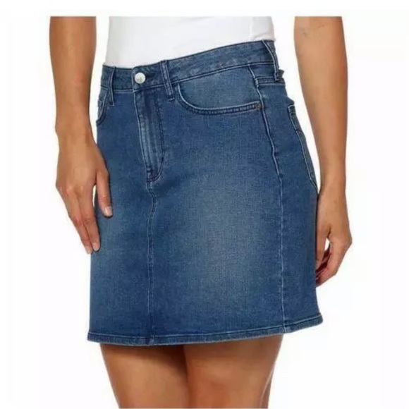 NWOT Calvin Klein Jean Denim Jeans Mini Skirt Sz 8 - Picture 12 of 12